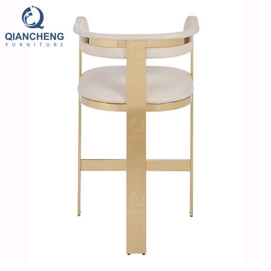 Wholesale Ss Steel Restaurant Home Bar Furniture Golden High Stool Chairs